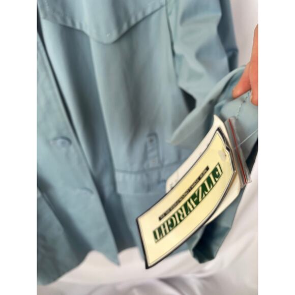 Vintage Fitz-Wright Light Blue Trench Coat | Rare NWT 60s Retro Boho Style - Picture 7 of 9